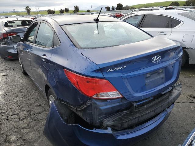 KMHCT4AE3FU861384 - 2015 HYUNDAI ACCENT GLS BLUE photo 2