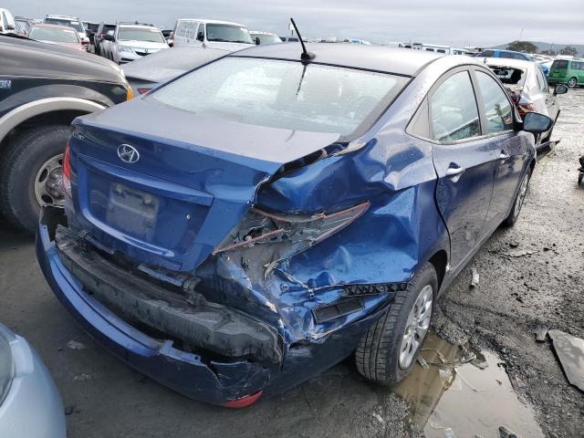 KMHCT4AE3FU861384 - 2015 HYUNDAI ACCENT GLS BLUE photo 3