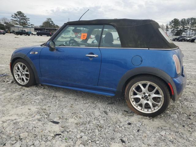 WMWRH33565TF85777 - 2005 MINI COOPER S BLUE photo 2