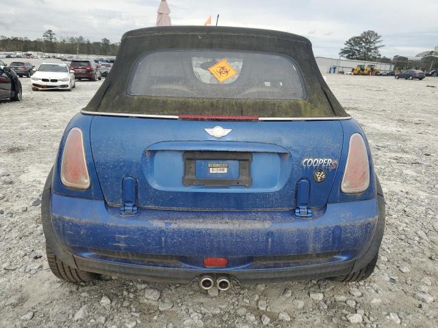 WMWRH33565TF85777 - 2005 MINI COOPER S BLUE photo 6