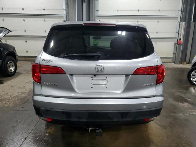 5FNYF6H55HB007740 - 2017 HONDA PILOT EXL SILVER photo 6