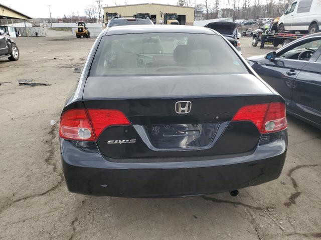 1HGFA16847L046824 - 2007 HONDA CIVIC EX BLACK photo 6