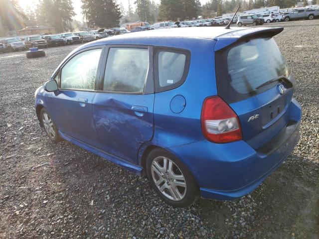 JHMGD38667S050959 - 2007 HONDA FIT S BLUE photo 2