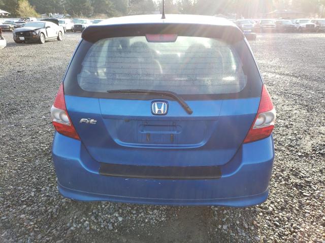 JHMGD38667S050959 - 2007 HONDA FIT S BLUE photo 6