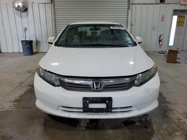 2HGFB2F52CH570540 - 2012 HONDA CIVIC LX WHITE photo 5