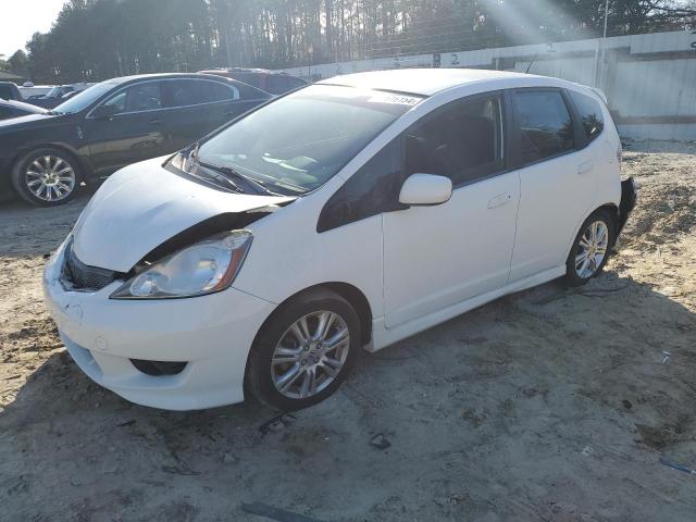 JHMGE88469S031873 - 2009 HONDA FIT SPORT WHITE photo 1