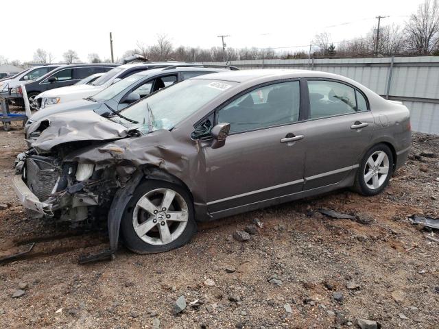 19XFA1F63AE033852 - 2010 HONDA CIVIC LX-S Marron photo 1