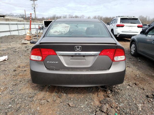 19XFA1F63AE033852 - 2010 HONDA CIVIC LX-S Marron photo 6