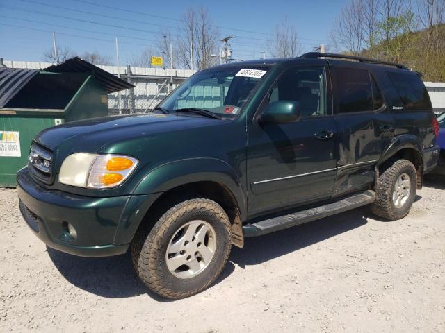 5TDBT48A02S097463 - 2002 TOYOTA SEQUOIA LIMITED GREEN photo 1