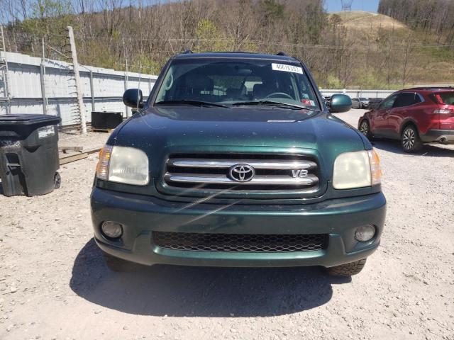 5TDBT48A02S097463 - 2002 TOYOTA SEQUOIA LIMITED GREEN photo 5