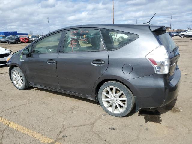 JTDZN3EU9C3171953 - 2012 TOYOTA PRIUS V GRAY photo 2