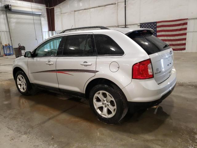 2FMDK4JC6EBA81048 - 2014 FORD EDGE SEL SILVER photo 2