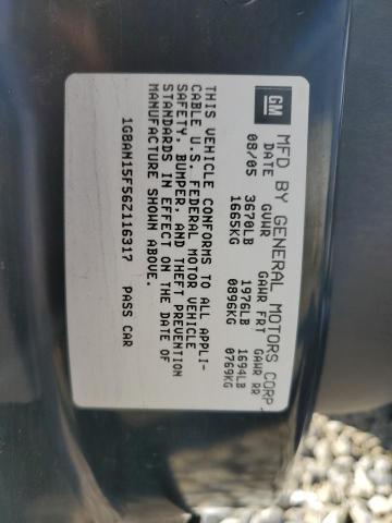 1G8AN15F56Z116317 - 2006 SATURN ION LEVEL 2 SILVER photo 12