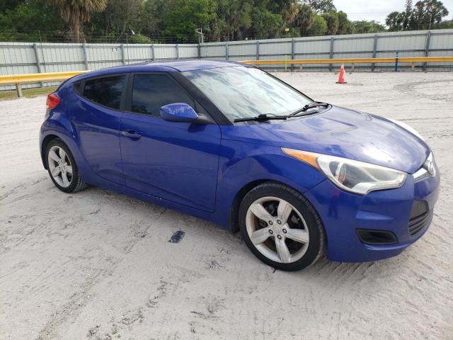 KMHTC6AD4CU056444 - 2012 HYUNDAI VELOSTER BLUE photo 4