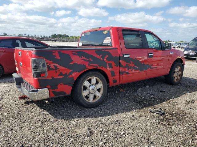 1FTRW12W26KA65247 - 2006 FORD F150 SUPERCREW RED photo 3