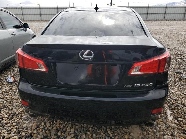 JTHCF5C28B5050638 - 2011 LEXUS IS 250 BLACK photo 6