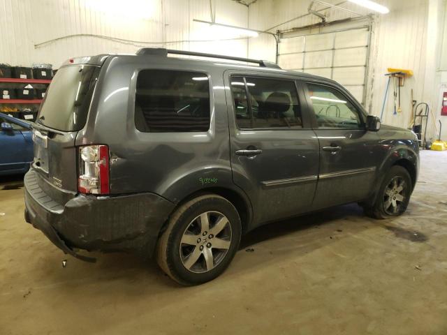 5FNYF4H98CB010244 - 2012 HONDA PILOT TOURING GRAY photo 3