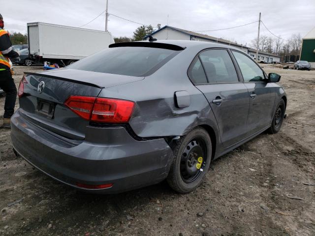 3VW1K7AJ3FM409093 - 2015 VOLKSWAGEN JETTA BASE 灰色 照片 3