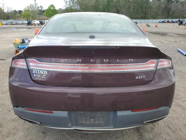 3LN6L5C90HR615566 - 2017 LINCOLN MKZ SELECT MAROON photo 6