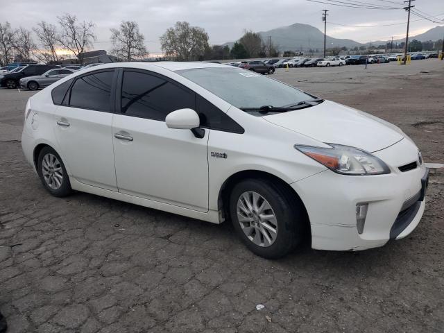 JTDKN3DP0E3051989 - 2014 TOYOTA PRIUS PLUG WHITE photo 4