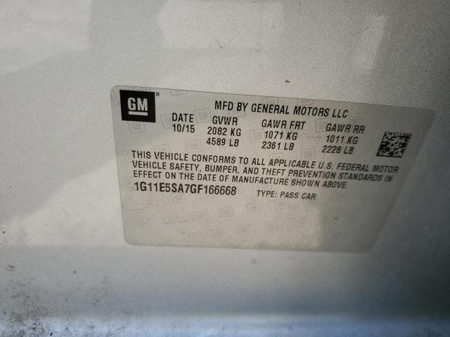 1G11E5SA7GF166668 - 2016 CHEVROLET MALIBU LTZ Argent photo 12