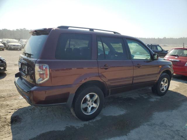 5FNYF18748B002193 - 2008 HONDA PILOT EXL PURPLE photo 3