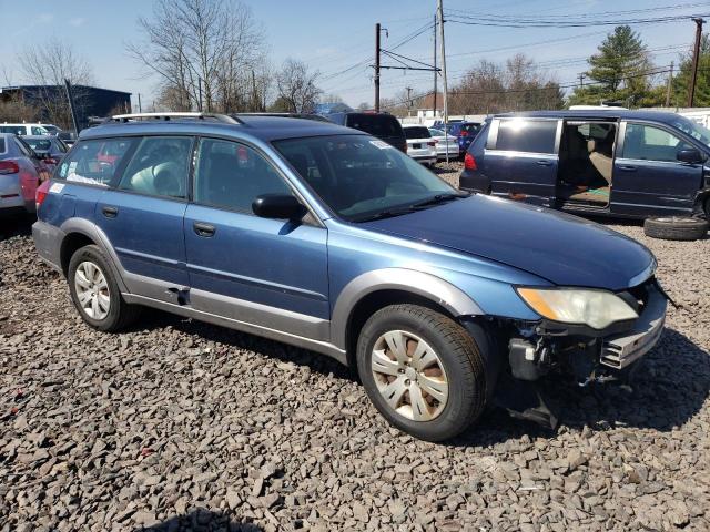 4S4BP60C887357894 - 2008 SUBARU OUTBACK BLUE photo 4