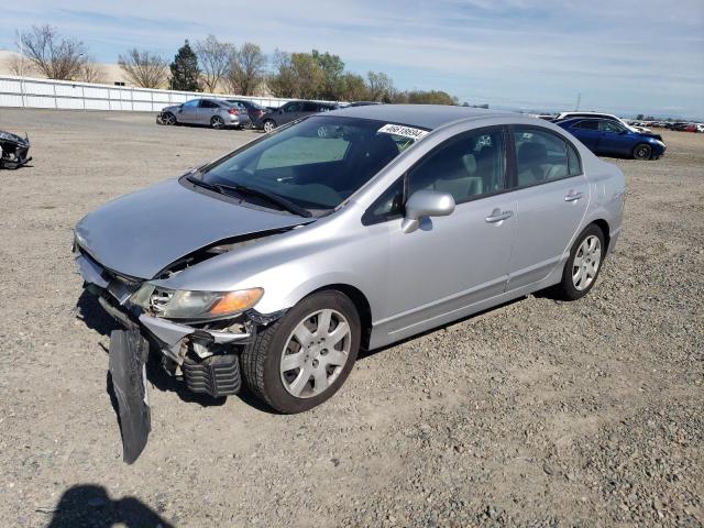 1HGFA16536L058127 - 2006 HONDA CIVIC LX SILVER photo 1