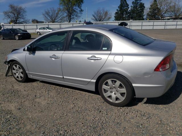 1HGFA16536L058127 - 2006 HONDA CIVIC LX SILVER photo 2