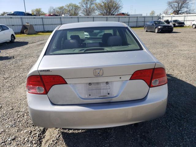 1HGFA16536L058127 - 2006 HONDA CIVIC LX SILVER photo 6