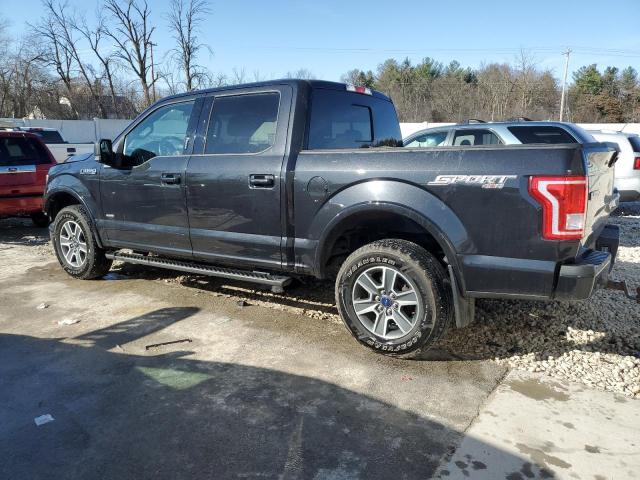 1FTEW1EP6FKE64018 - 2015 FORD F150 SUPERCREW BLACK photo 2