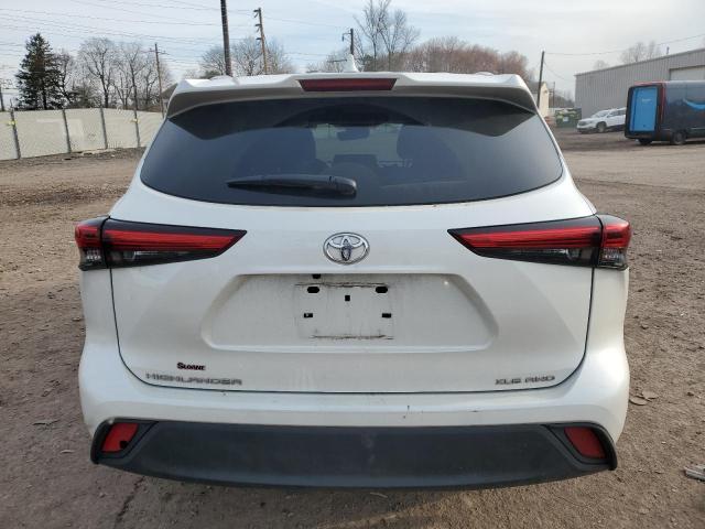 5TDHZRBH2MS109062 - 2021 TOYOTA HIGHLANDER XLE WHITE photo 6