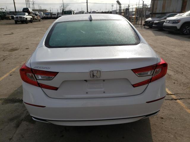 1HGCV1F18NA021749 - 2022 HONDA ACCORD LX WHITE photo 6