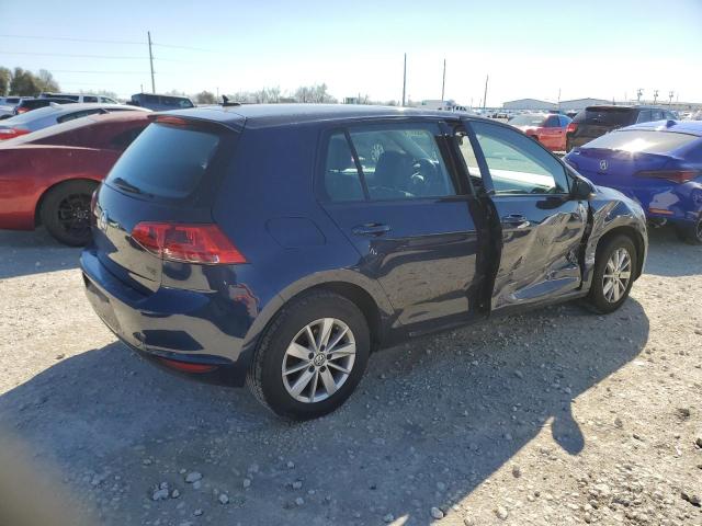 3VW217AU5FM033420 - 2015 VOLKSWAGEN GOLF BLUE photo 3