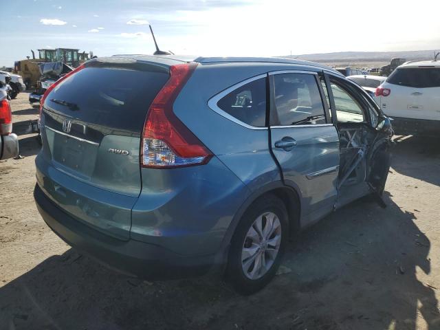 2HKRM4H72EH721838 - 2014 HONDA CR-V EXL TURQUOISE photo 3