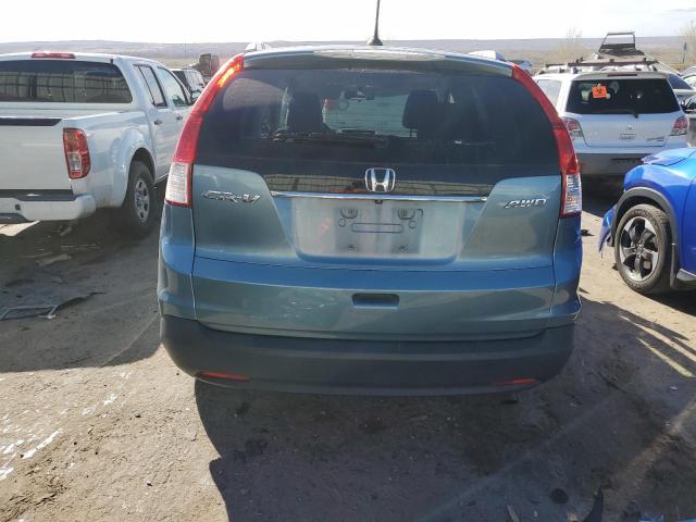 2HKRM4H72EH721838 - 2014 HONDA CR-V EXL TURQUOISE photo 6