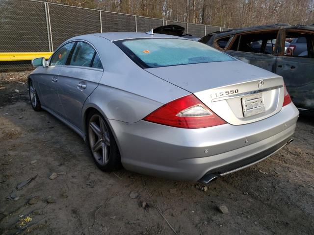 WDDDJ7CB5BA167249 - 2011 MERCEDES-BENZ CLS 550 SILVER photo 2