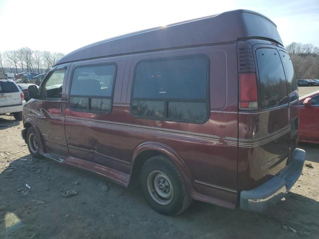 1GBFG15W4Y1207316 - 2000 CHEVROLET EXPRESS BURGUNDY photo 2