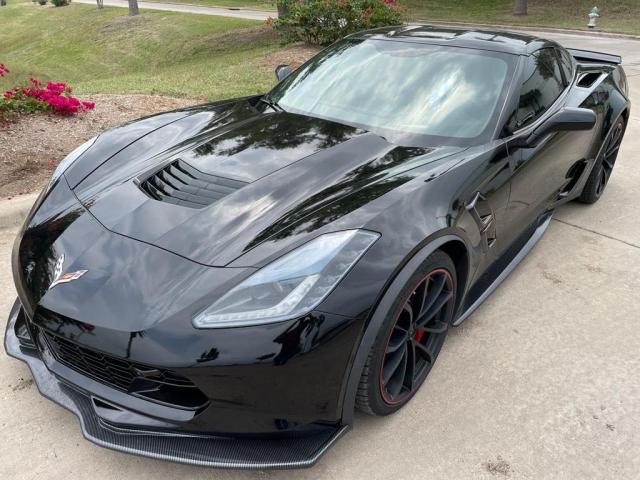 1G1Y12D7XH5116042 - 2017 CHEVROLET CORVETTE GRAND SPORT 3LT BLACK photo 2