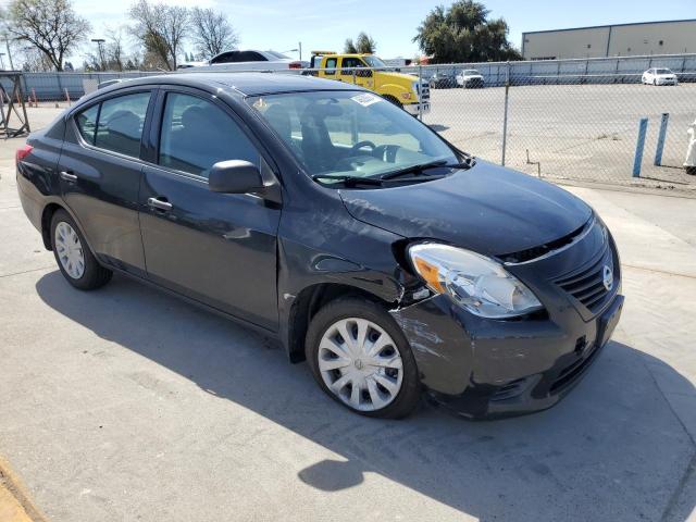 3N1CN7AP0EL845253 - 2014 NISSAN VERSA S BLACK photo 4