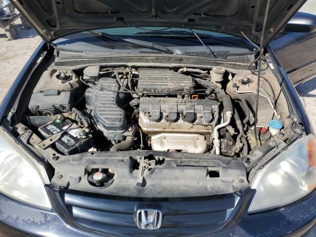 2HGES16511H523681 - 2001 HONDA CIVIC LX BLACK photo 11