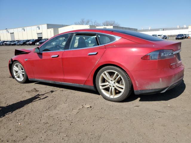 5YJSA1E23FF113165 - 2015 TESLA MODEL S წითელი ფოტო 2