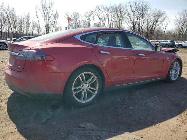 5YJSA1E23FF113165 - 2015 TESLA MODEL S წითელი ფოტო 3