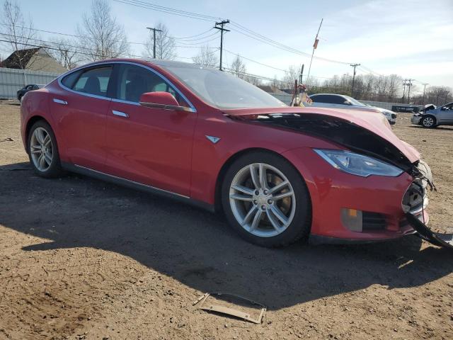 5YJSA1E23FF113165 - 2015 TESLA MODEL S წითელი ფოტო 4