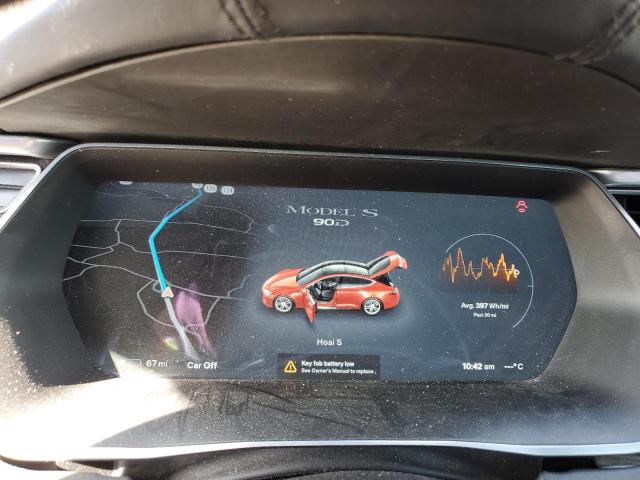 5YJSA1E23FF113165 - 2015 TESLA MODEL S წითელი ფოტო 9