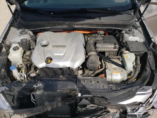 KMHEC4A48DA086630 - 2013 HYUNDAI SONATA HYBRID SILVER photo 11