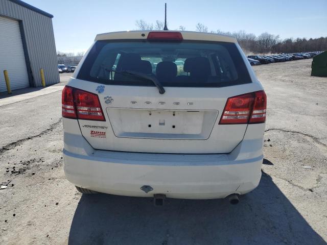 3C4PDCAB3DT509478 - 2013 DODGE JOURNEY SE WHITE photo 6