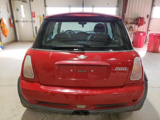 WMWRE33494TD87676 - 2004 MINI COOPER S RED photo 6