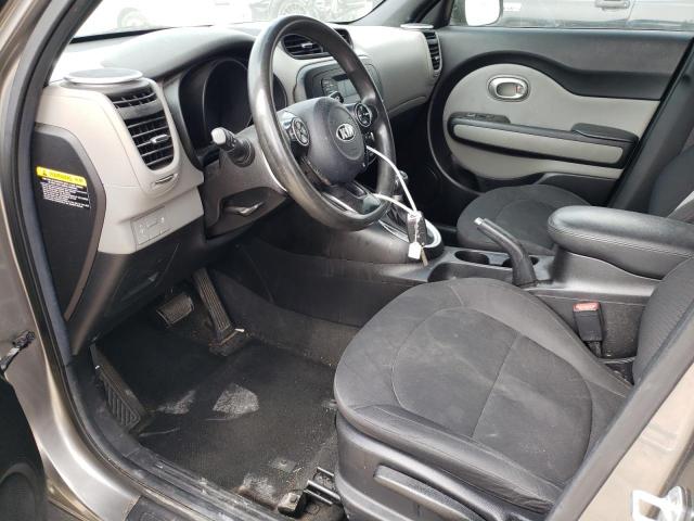 KNDJN2A24E7073047 - 2014 KIA SOUL GRAY photo 7