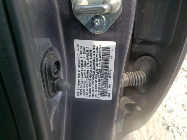 19XFC2F89LE022990 - 2020 HONDA CIVIC SPORT 灰色 照片 12